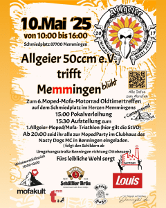 mopedtreffen moped treffen mofa 2-takt veranstaltung moped-kalender.de allgeier memmingen blüht