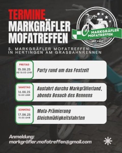 Moped-kalender Mofatreffen mofa treffen moped marktgräfler mofatreffen
