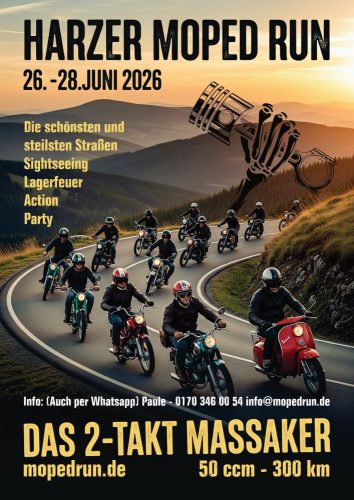 3. Harzer Moped Run 2026 Harzer Moped Run Moped-kalender Mofatreffen mofa treffen moped mofatreffen altimgtxt 2025