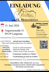 11. Mopedtreffen Langenau Oldtimer Freunde Langenau e.V. Moped-kalender Mofatreffen mofa treffen moped mofatreffen altimgtxt 2026